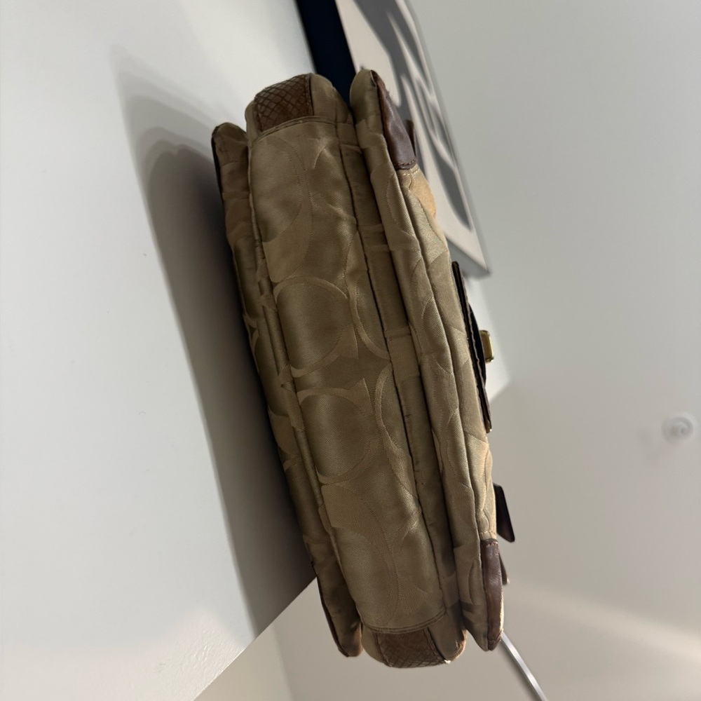 Vintage Coach Peyton Signature Python-Embossed Sh… - image 6